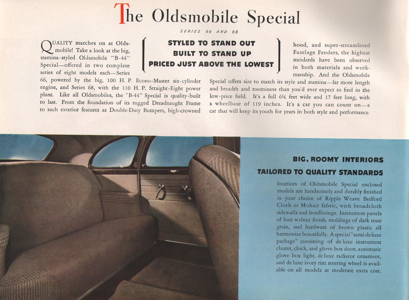 1942 Oldsmobile Motor Cars Brochure Page 23